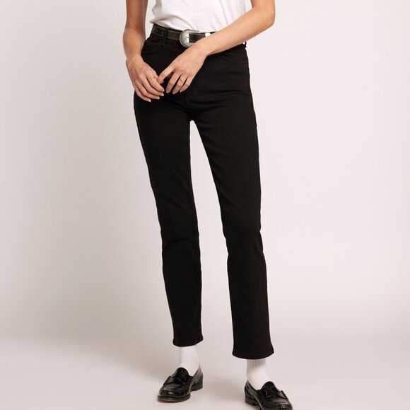 Current Elliott Soulmate jeans black denim stretch slim straight leg new 27 - Picture 1 of 6